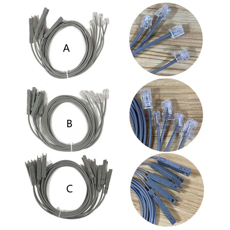 Aaur 5 pcs lot RJ11 RJ45 ปลั๊ก 110 Patch สายไฟโทรศัพท์สัญญาณทดสอบ 2 ...