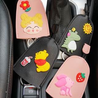 เคสกุญแจรถยนต์ หนัง Pu ลายการ์ตูน สําหรับรถยนต์ส่วนใหญ่