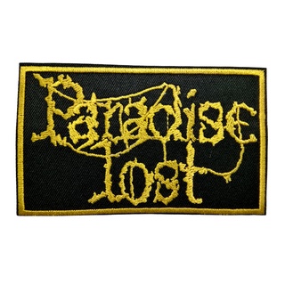 Paradise Lost ตัวรีดติดเสื้อ หมวก กระเป๋า แจ๊คเก็ตยีนส์ Hipster Embroidered Iron on Patch  DIY