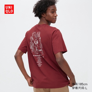 Uniqlo เสื้อยืดแขนสั้น พิมพ์ลาย One Piece FILM RED สําหรับผู้ชาย 453660S-5XL