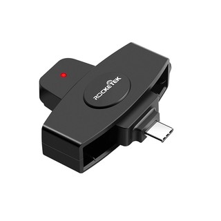 USB Type C Smart Card SIM Reader เครื่องอ่านบัตรสมาร์ทการ์ดแบบ Type C สำหรับ Computer, Smart Phone พร้อมแผ่นรองอ่าน SIM