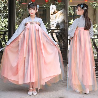 🔥Hot Sale / Hanfu หญิงต้นตำรับกะหล่ำปลีสไตล์จีนของแท้ทั้งชุดของฤดูใบไม้ร่วงและฤดูหนาวซูเปอร์นางฟ้ากระโปรงเต็ม