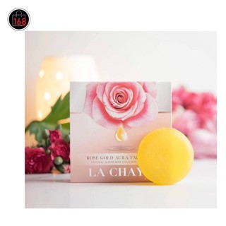 ✅ถูก/แท้ สบู่ ลา ชญา โรสโกลด์ ออร่า เฟส โซป LA CHAYA Rose Gold Aura Face Soap 50g