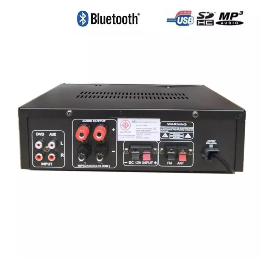 เครื่องขยายเสียง-professional-amplifier-kw-2288-hp-1200-power-ac-dc-80wx2-rms-bluetooth-เล่นusb-mp3-sdcard-2ไมโครโฟน