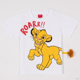 ☾◄♟The Lion King Boy Simba T-shirt - เสื้อยืดเด็กผู้ชายไลอ้อนคิงลายซิมบ้า สินค้าลิขสิทธ์แท้100% characters studio