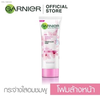 🔥ส่งไวจากไทย🔥การ์นิเย่ ซากุระ ไวท์ พิงค์กิช โกลว์ คลีนซิ่ง โฟม 100 มล._Garnier_Sakura White(โฟมการ์นิเย่)