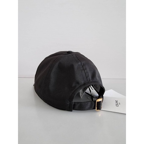 ผ่อน0-หมวก-new-celine-cotton-drill-baseball-cap-black-size-s-สีดำ