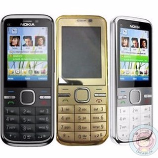 โทรศัพท์มือถือโนเกียปุ่มกด NOKIA C5 (สีขาว) 3G/4G รุ่นใหม่2020 รองรับภาษาไทย