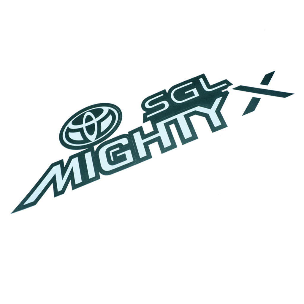 สติ๊กเกอร์-sticker-sgl-mighty-x-สี-black-hilux-mighty-x-toyota-2-4-ประตู-ปี1996-1999