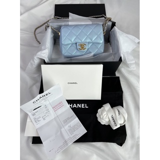 New chanel mini sq 7.5" 21K microship Fullset