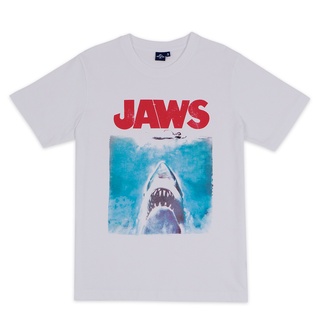 เสื้อยืดผ้าฝ้ายพิมพ์ลายขายดี Universal Studios Men Jaws T-Shirt - เสื้อผู้ชายยูนิเวอร์แซล สตูดิโอ ลายจอว์ส สินค้าลิขสิทธ