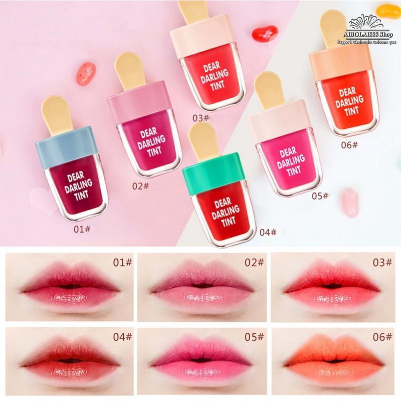 ของแท้ พร้อมส่ง Etude Dear  ice Cream newลิปสติก Lip Glaze