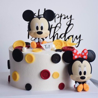 สินค้า ของเล่นโมเดลตุ๊กตา Mickey Minnie Mouse สําหรับเด็ก 1ชุด