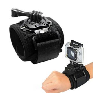 ภาพขนาดย่อของภาพหน้าปกสินค้า​ พร้อมส่ง สายรัดข้อมือ​ gopro, actioncam​ ตรงเม้าท์หมุนได้​ 360​ จากร้าน monthira8057 บน Shopee