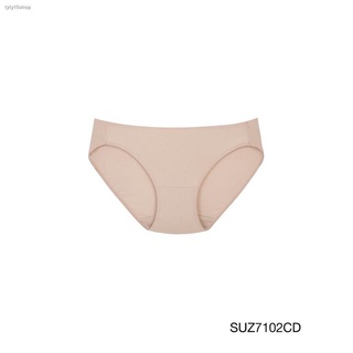 จัดส่งทันทีSabina กางเกงชั้นใน (ทรง Bikini)  รุ่น Panty Zone รหัส SUZ7102 สีเนื้อเข้ม และสีดำ