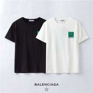 balenciga เสื้อยืดลําลองสําหรับ unisex แขนสั้นคอลูกเรือขนาดพลัส s - xxlเสื้อยืด คอกลม สกรีนลายตามใจลูกค้า เช่น