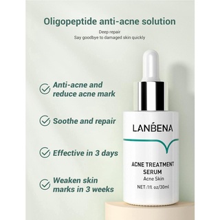 Lanbena ACNE TREATMENT SERUM เซรั่มบํารุงผิว ลดเลือนรูขุมขน กระชับรูขุมขน 30 มล.-18036