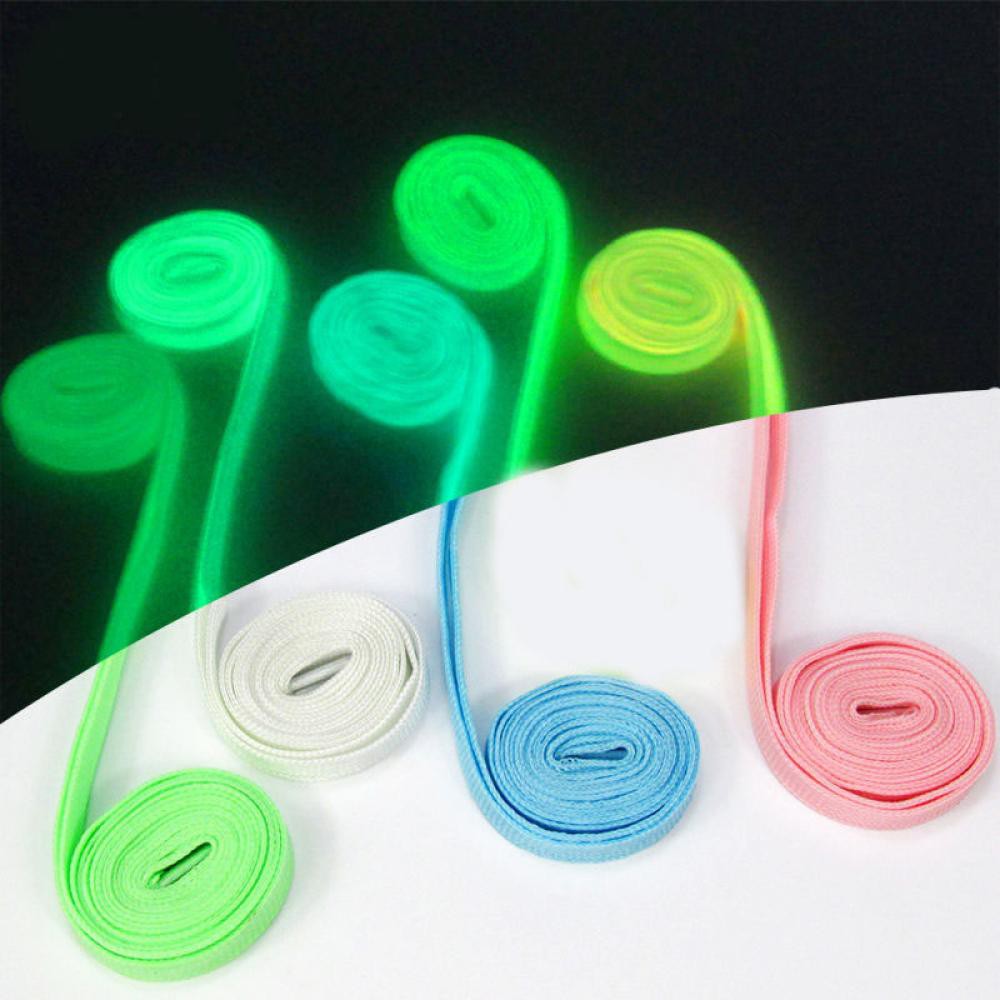 ภาพหน้าปกสินค้าShoelaces / 100 cm เชือกร้อยหูรองเท้า เชือกรองเท้า Fashion 39'' Canvas Flat Shoe Laces Strings Glow In The Dark Shoelaces จากร้าน spedyfun.th บน Shopee