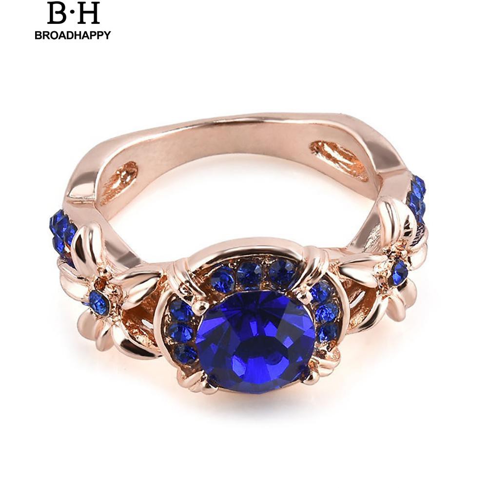 broadhappy-แหวนหมั้นทับทิมไพลินทับทิม-rhinestones-ย้อนยุคสำหรับผู้หญิง-แหวนเกลี้ยง