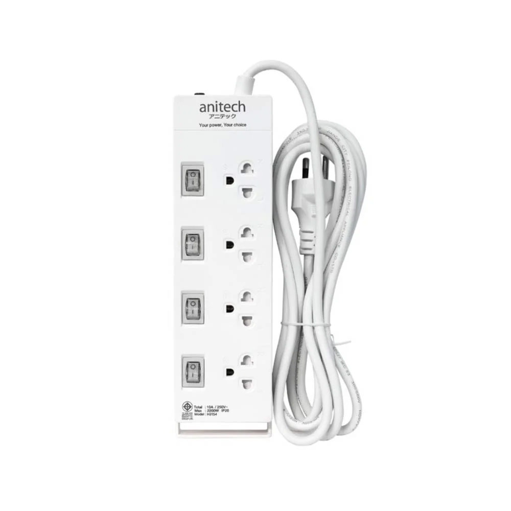 anitech-plug-4-way-4-switch-3-m-tis-h3234-white-รางปลั๊กไฟฟ้า-by-banana-it