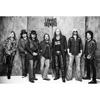 โปสเตอร์ Lynyrd Skynyrd ลินเนิร์ด สกินเนิร์ด วง ดนตรี ร็อก อเมริกัน รูป ภาพ ติดผนัง สวยๆ poster (88 x 60 ซม.โดยประมาณ)