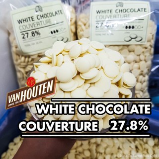 สินค้า ❗️พร้อมส่ง❗️ Van Houten White Chocolate Couverture ไวท์ช็อกโกแลตแท้ 27.8%