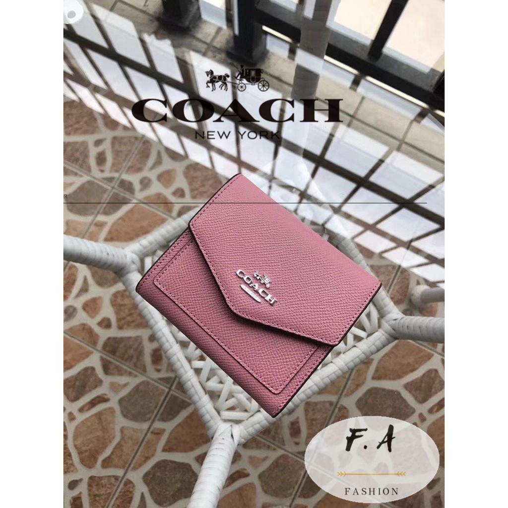 f-a-ของแท้-100-coach-กระเป๋าสตางค์สุภาพสตรี-กระเป๋าสตางค์-กระเป๋าสตางค์เหรียญ-คลิปสั้น-หนังว-59972