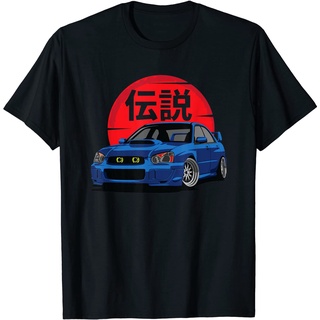 ROUNDคอลูกเรือNeckเสื้อยืด พิมพ์ลาย JDM super car rally สําหรับผู้ใหญ่-4XL