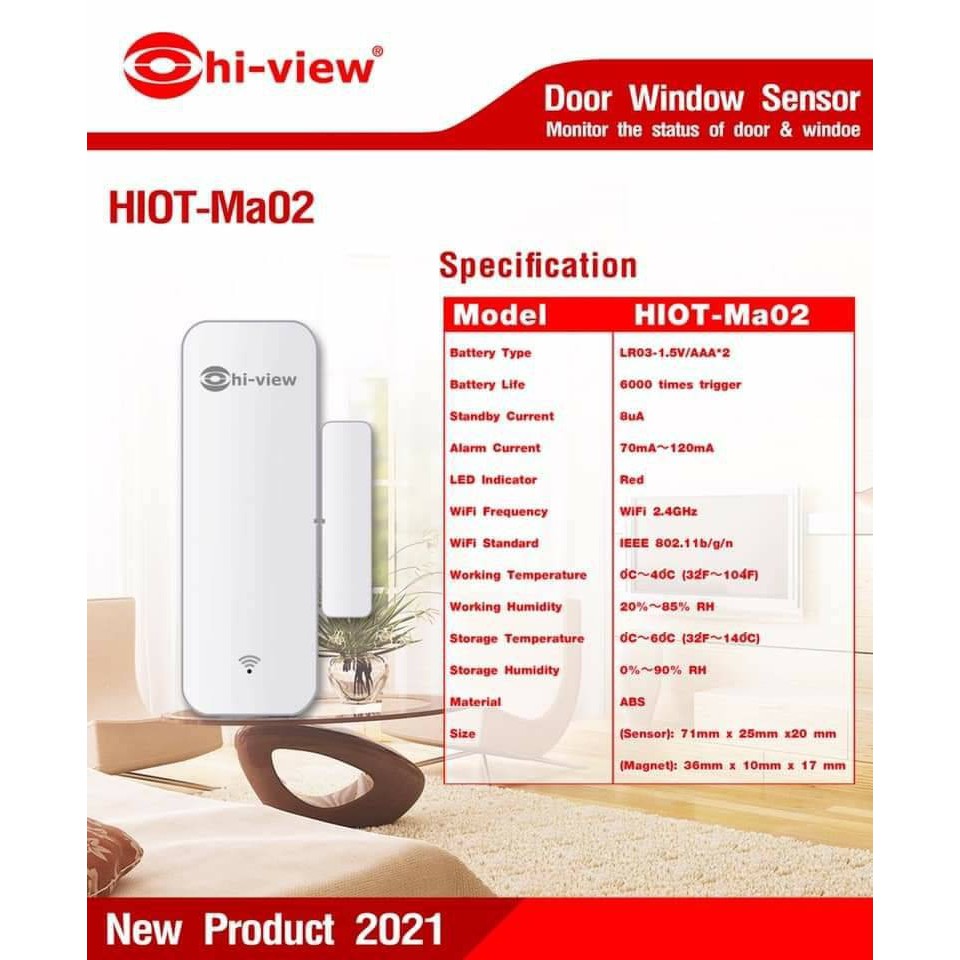 hi-view-magnatic-wi-fi-sensor-เซ็นเซอร์ตรวจจับประตู-หน้าต่าง-รุ่น-hiot-ma02