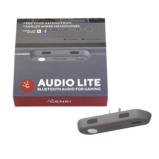 Genki Audio Lite Bluetooth Audio Adapter (Gray) for Nintendo Switch/ Switch Lite