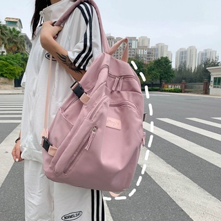 กระเป๋าเป้สะพายหลัง กระเป๋านักเรียน จุของได้เยอะ แฟชั่นฤดูร้อน สไตล์ฮาราจูกุ สําหรับผู้หญิง 2021