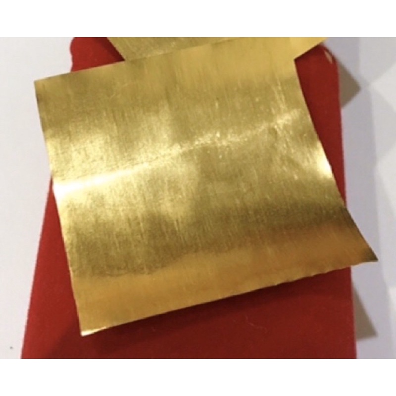 แผ่นทอง100-สำหรับทำตะกรุดเขียน-จาร-ขนาด2x2นิ้ว-ราคาต่อ1แผ่นค่ะ-แผ่นทองคำแท้-แผ่นทอง-ทองคำบริสุทธิ-ทอง-แผ่นทอง