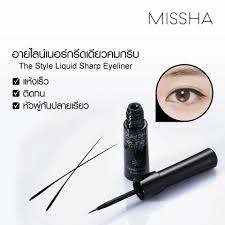 ภาพหน้าปกสินค้า(ของแท้/ฉลากไทย) Missha The Style Liquid Sharp Eye Liner ขนาด 6g. ลิควิดอายไลเนอร์ชนิดน้ำสูตรแห้งเร็ว จากร้าน skinfoodshopping บน Shopee
