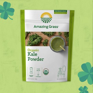 ภาพหน้าปกสินค้า[🚚 พร้อมส่ง] ► Kale Powder ผงผักเคล, 150กรัม, ยี่ห้อ Amazing Grass ◄ ที่เกี่ยวข้อง
