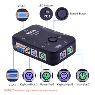 KVM 2 Port Switch 2คอม/1จอ MT-270S PS/2 Console