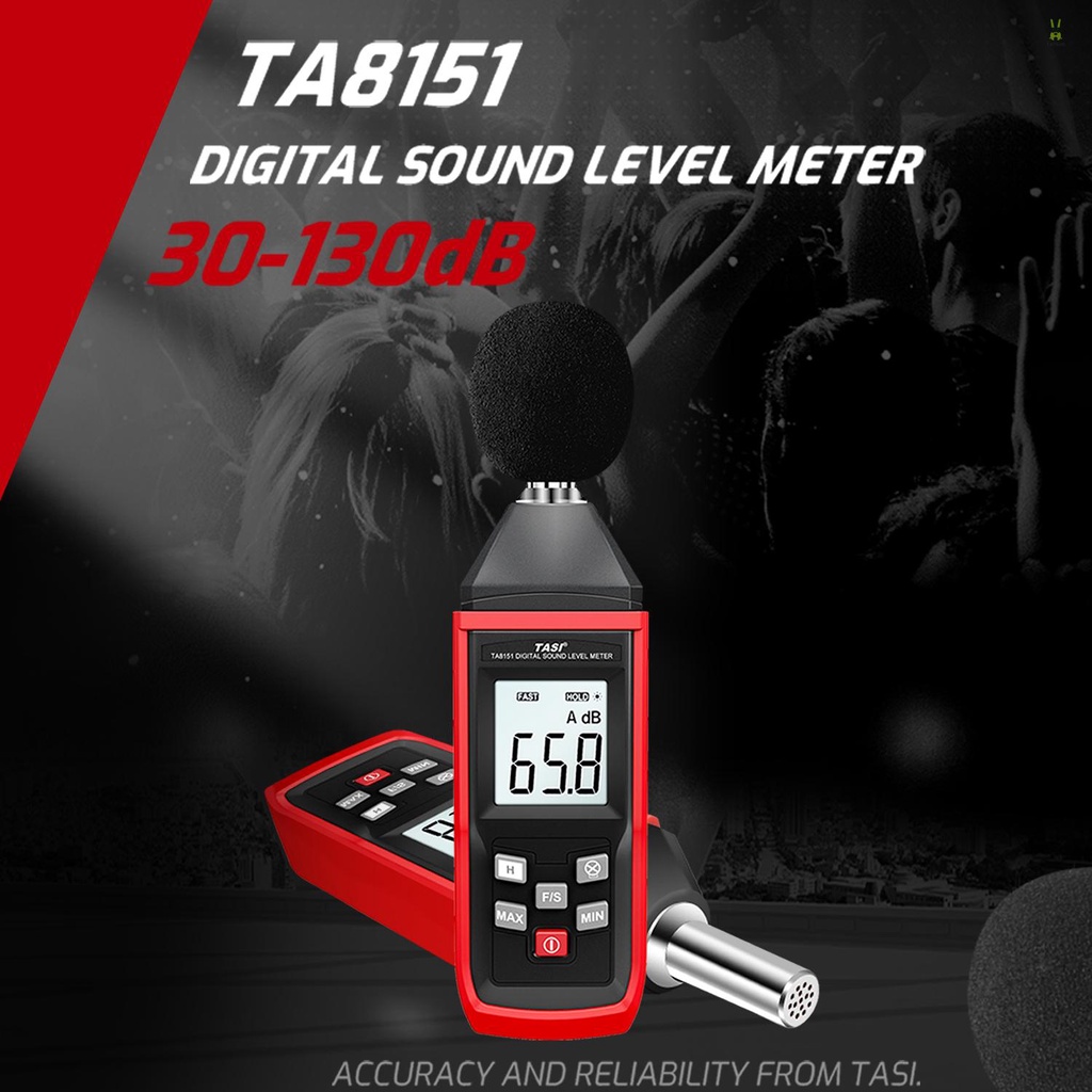 flt-tasi-ta8151-เครื่องวัดระดับเสียงดิจิทัล-slm-ความแม่นยําสูง-30-130db-สําหรับวัดเสียงอะคูสติก