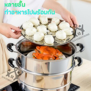 ภาพขนาดย่อของภาพหน้าปกสินค้าC0014-หม้อนึ่ง หม้อซึ้ง ชุดหม้อนึ่งซึ้ง ชุดหม้อซึ้ง หม้อนึ่ง หม้ออเนกประสงค์ มีหลายชั้น คุณภาพดี ใช้งานสะดวก จากร้าน xinyishophome บน Shopee ภาพที่ 2