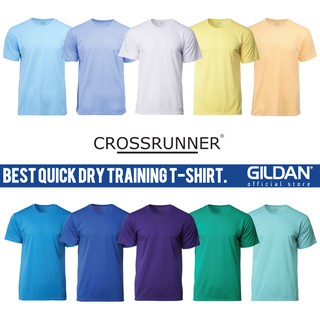 Gildan x Crossrunner เสื้อยืด คอกลม สําหรับผู้ใหญ่ เหมาะกับการเล่นกีฬา CRR3600