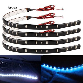 Arez_4 ชิ้น 30 ซม. 3528 SMD 15 ไฟ LED กันน้ำสำหรับติดรถยนต์