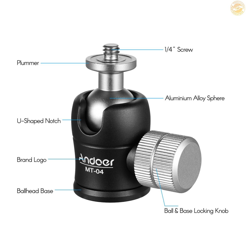 elt-andoer-mt-04-อุปกรณ์เสริมกล้องขาตั้งกล้องพาโนรามาหมุนได้-360-องศาพร้อมสกรู-1-4-สําหรับกล้อง-dslr