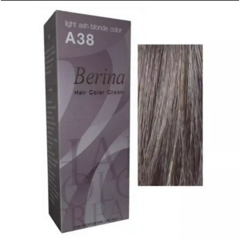 berina-ยาย้อมผมสีบลอนด์ทองประกายเขียว-a38-40-41-รวม-3-กล่อง-ash-green