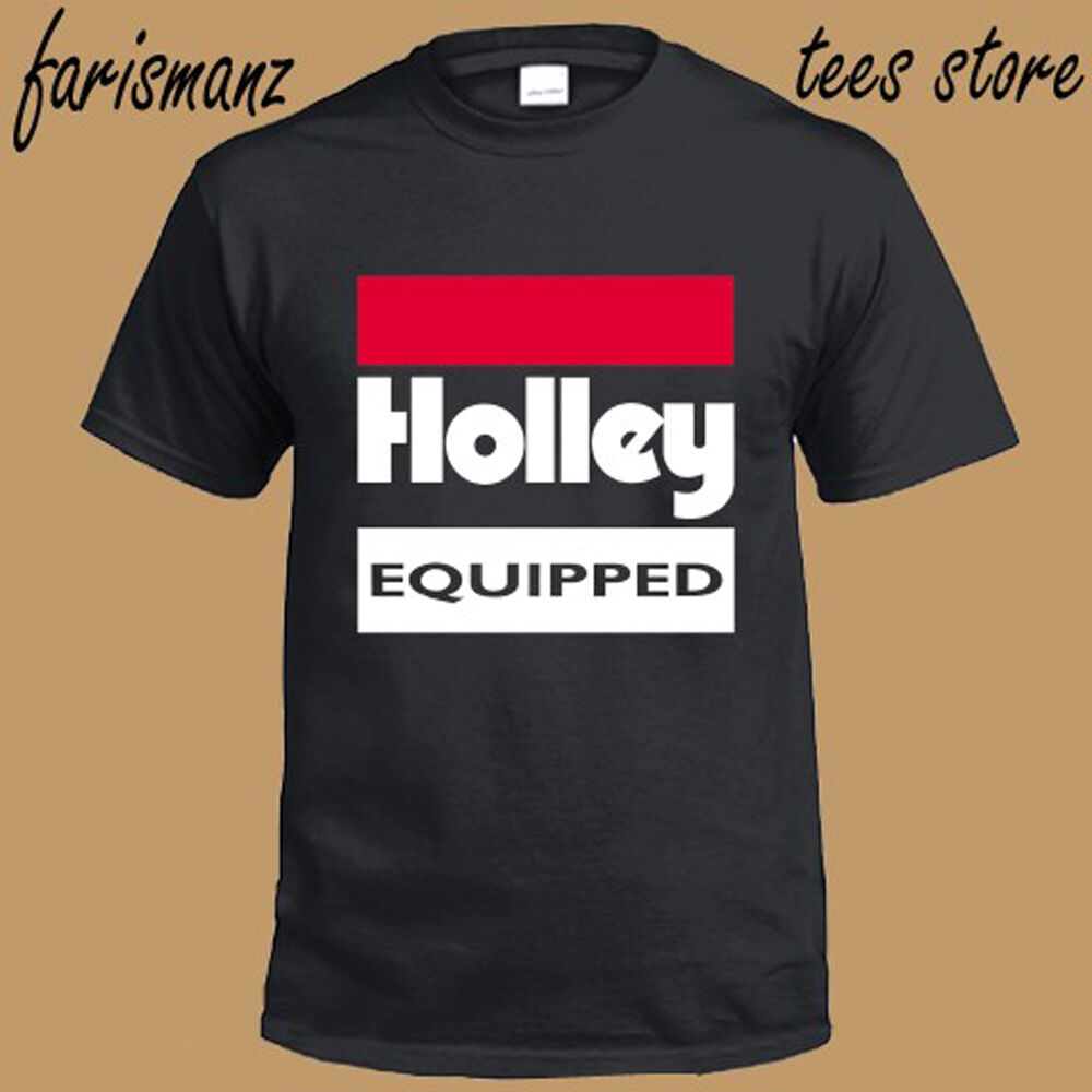 เสื้อวินเทจผญ-ใหม่-holley-พร้อมโลโก้-performace-เสื้อยืดสีดําผู้ชาย