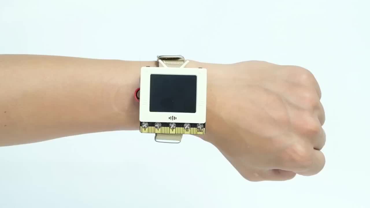 (มีของแถม) ชุดพัฒนาอุปกรณ์สวมใส่ Wearables Kittenbot KWatch พร้อม ...