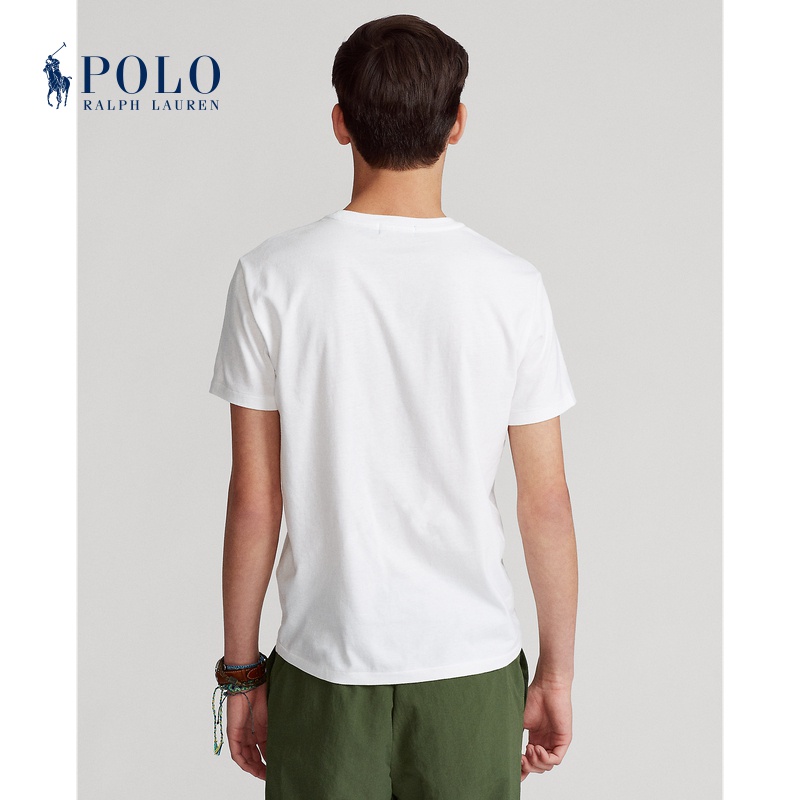 ralph-lauren-ralph-lauren-เสื้อยืดลําลองสําหรับผู้ชายแขนสั้นคอกลมพิมพ์ลาย