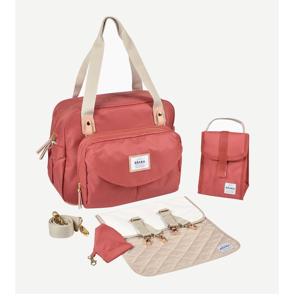 beaba-กระเป๋าเปลี่ยนผ้าอ้อม-geneva-ii-changing-bag-smart-colors-terracota