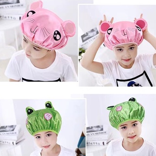 Babyonline(R337)D2 หมวกคลุมผมอาบน้ำลายการ์ตูนน่ารักๆ