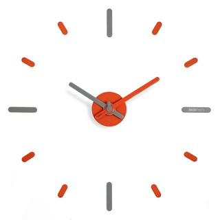 นาฬิกา On-Time V2 (Morphin) สองสีเทาผสม 56 เซน Wall Clock  DIY นาฬิกาแขวนผนัง ติดผนังไม่เจาะผนัง เข็มนาฬิกาใหญ่