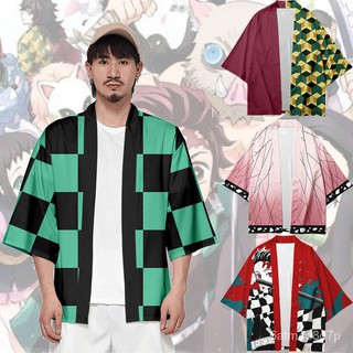 ดาบพิฆาตอสูรชุดคอสเพลย์ Animeถูกและดีชุดคอสเพลย์ Anime เสื้อดาบพิฆาตอสูร ชุดชิโนบุ เครื่องแต่งกายคอสเพลย์ Haori เสื้อท็อ