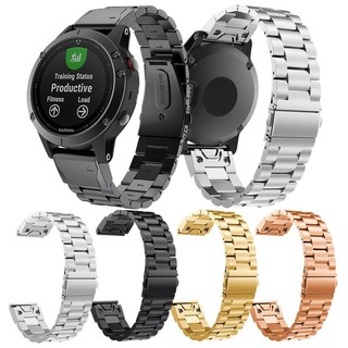 สายรัดข้อมือเหล็กกล้าไร้สนิมด่วนสำหรับ Garmin Fenix 5 / Forerunner 935 Smart Watch