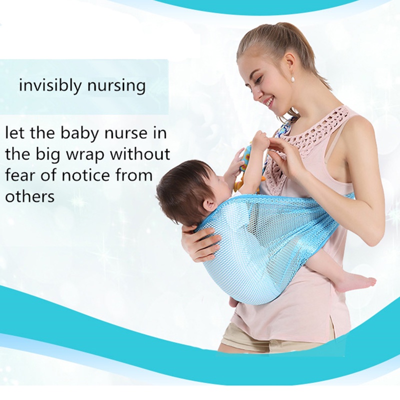 เป้อุ้มเด็ก-รุ่นระบายอากาศ-baby-carrier-ปรับได้-สำหรับเด็กแรกเกิด-เบบี้สลิงอุ้มง่าย-breathable-baby-sling-ใช้ในเมืองร้อน